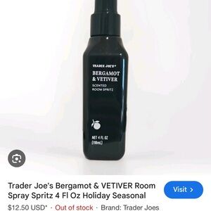 Vetiver and Bergamot Room Spray - 2 pack